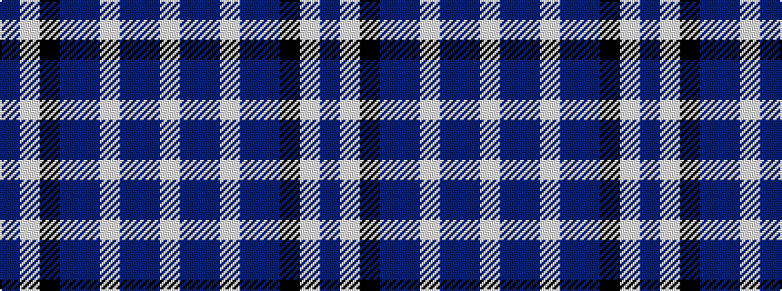 idealised woven sample of pattern BWKBBWBBW