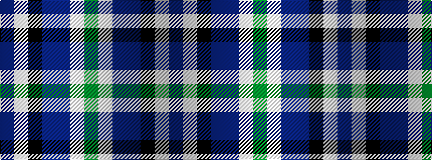 idealised woven sample of pattern BWKBBWG