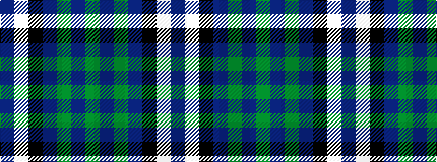 idealised woven sample of pattern BWKBGBG