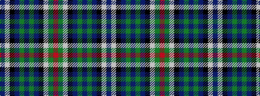 idealised woven sample of pattern BWKBGBGBKWGR
