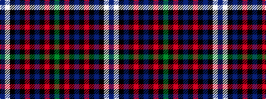 idealised woven sample of pattern BWKBKRKBKRKG
