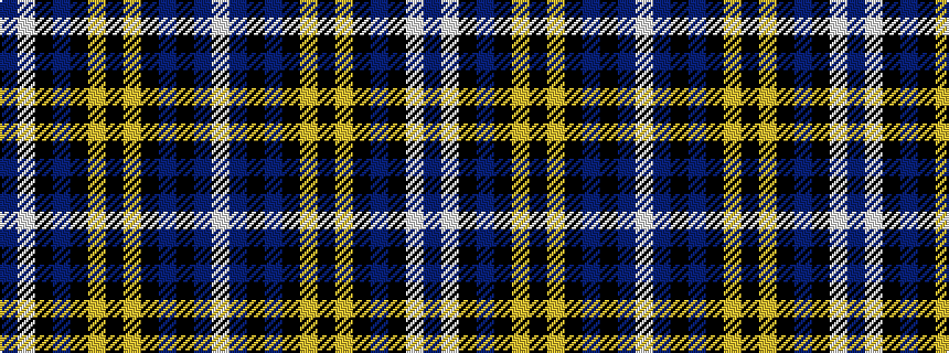 idealised woven sample of pattern BWKBKYKYKBKBW