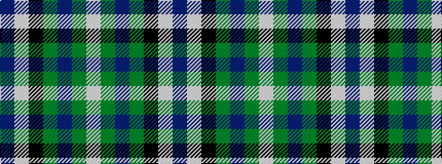 idealised woven sample of pattern BWKGBGW