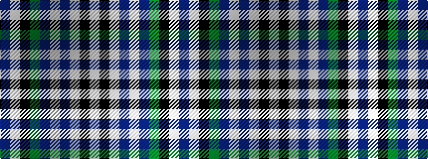 idealised woven sample of pattern BWKGBWBWKW