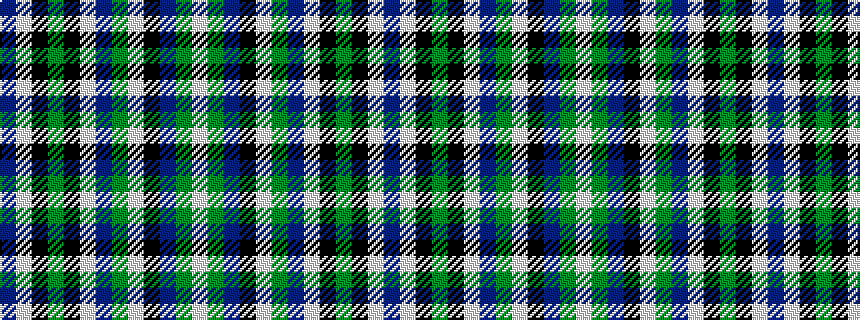idealised woven sample of pattern BWKGKWBGWKBGW