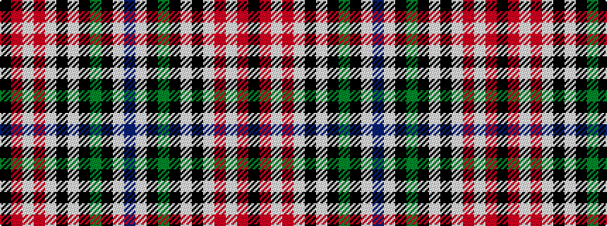 idealised woven sample of pattern BWKGKWKWRWRK