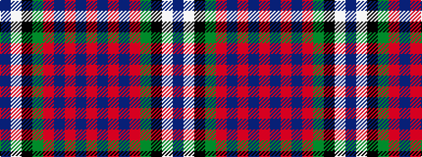 idealised woven sample of pattern BWKGRBRBR