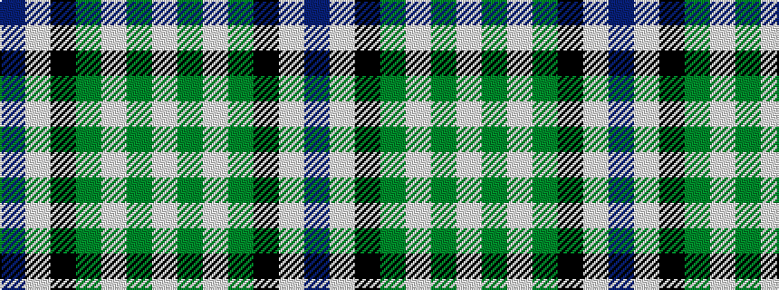 idealised woven sample of pattern BWKGWGW