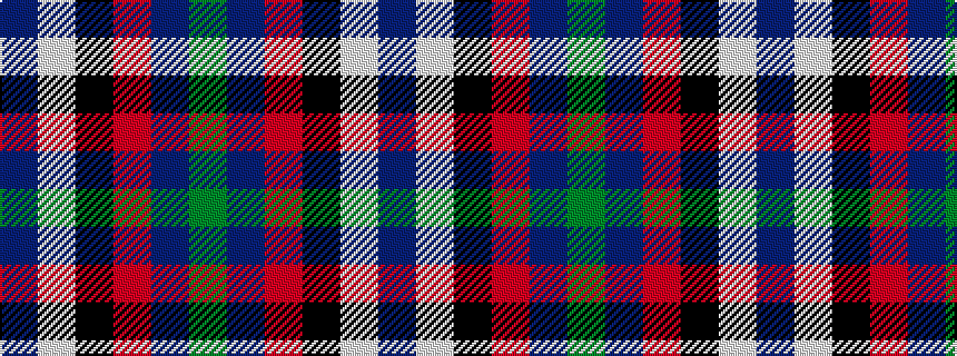 idealised woven sample of pattern BWKRBG