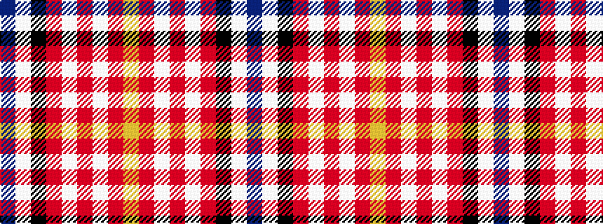 idealised woven sample of pattern BWKRWRWRY