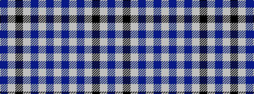 idealised woven sample of pattern BWKWBWBW