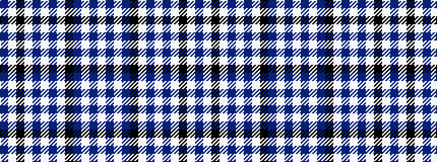 idealised woven sample of pattern BWKWBWBWKBWBW