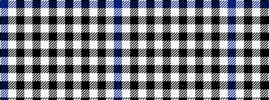 idealised woven sample of pattern BWKWKWKW
