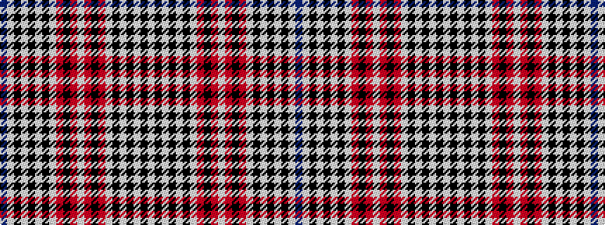 idealised woven sample of pattern BWKWKWKWRKRWRKRWKWKWKW