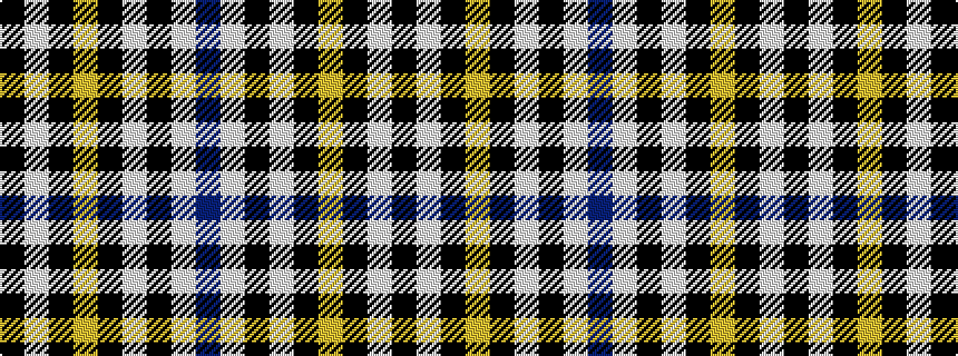 idealised woven sample of pattern BWKWKYKWK
