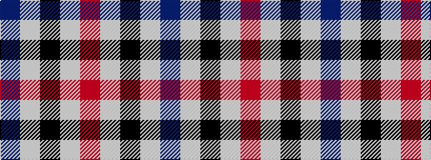 idealised woven sample of pattern BWKWR