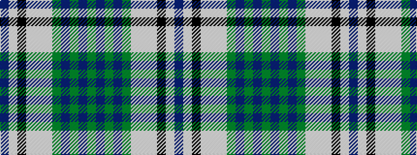 idealised woven sample of pattern BWKWWWGBGBG