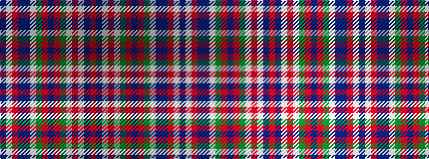 idealised woven sample of pattern BWRBBWGRBRGWRWBR
