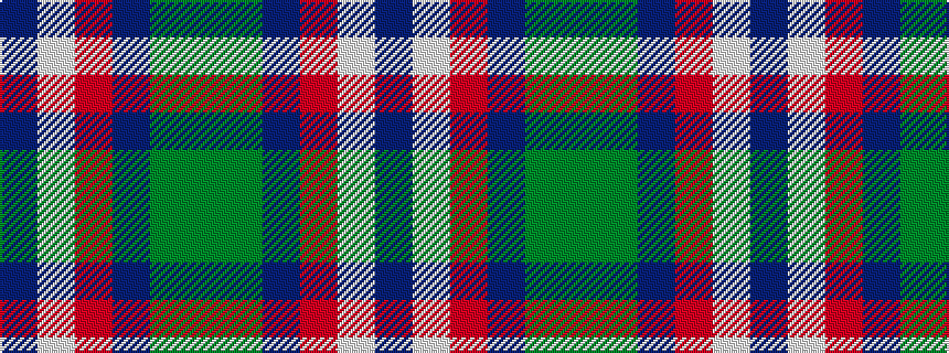 idealised woven sample of pattern BWRBGG