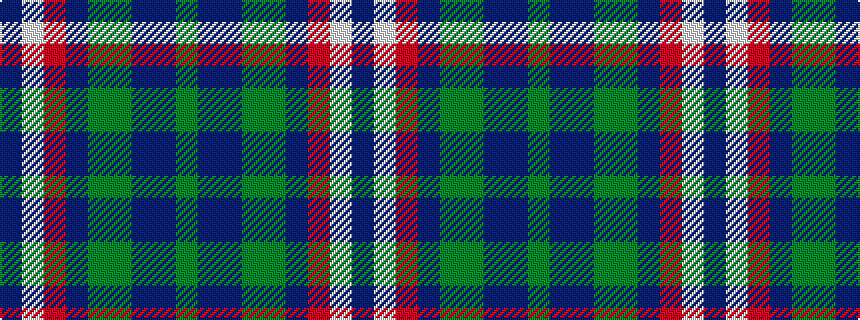 idealised woven sample of pattern BWRBGGBBG