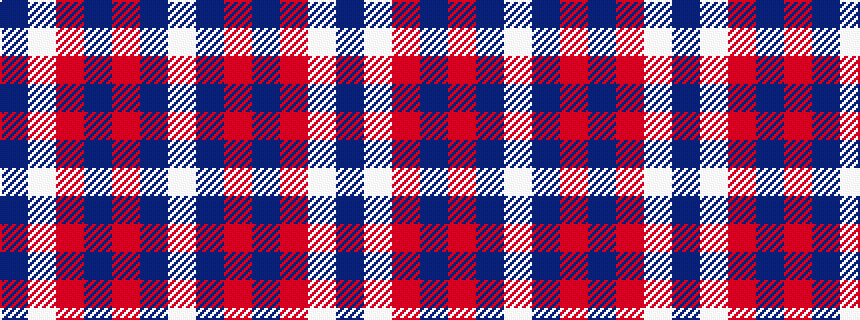 idealised woven sample of pattern BWRBRBW
