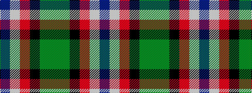 idealised woven sample of pattern BWRKGG