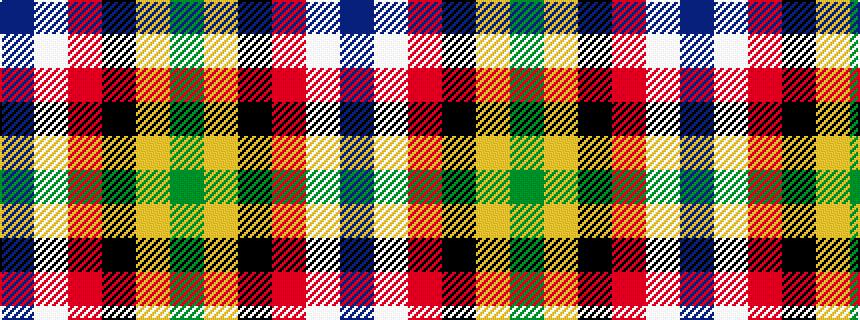 idealised woven sample of pattern BWRKYG