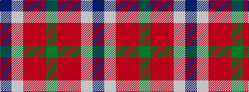 idealised woven sample of pattern BWRRG