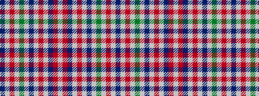 idealised woven sample of pattern BWRWGWBWRWBRW