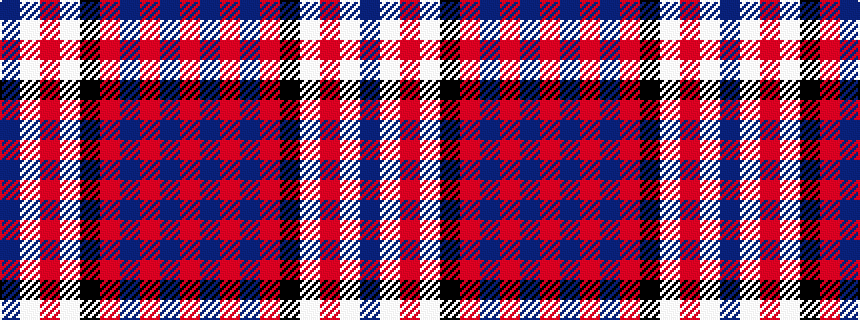 idealised woven sample of pattern BWRWKRBRBR