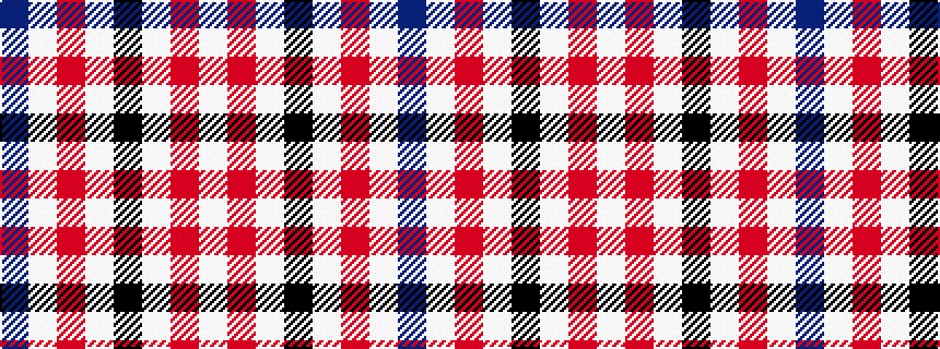 idealised woven sample of pattern BWRWKWRW