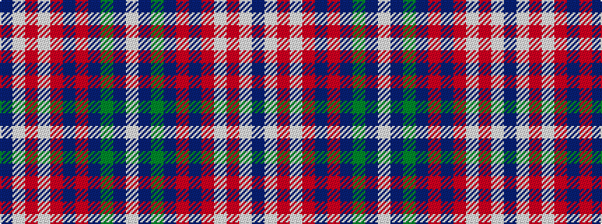 idealised woven sample of pattern BWRWRBRBGBW