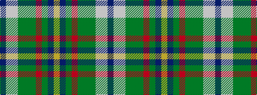 idealised woven sample of pattern BWWGGGRGBY