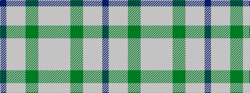 idealised woven sample of pattern BWWWGGWWW