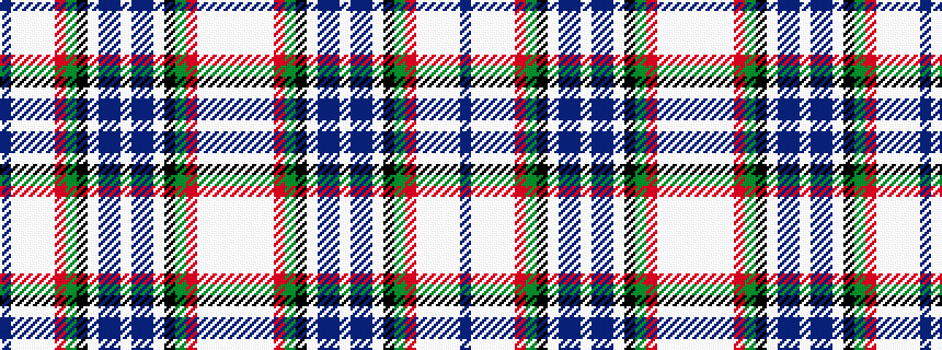 idealised woven sample of pattern BWWWWRGKWBBWBBWKGRWWWW