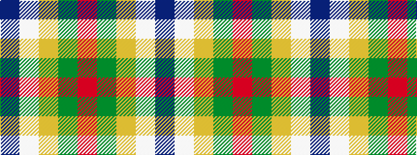 idealised woven sample of pattern BWYGR