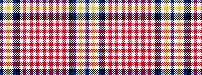 idealised woven sample of pattern BWYWBKWRWRWRWR