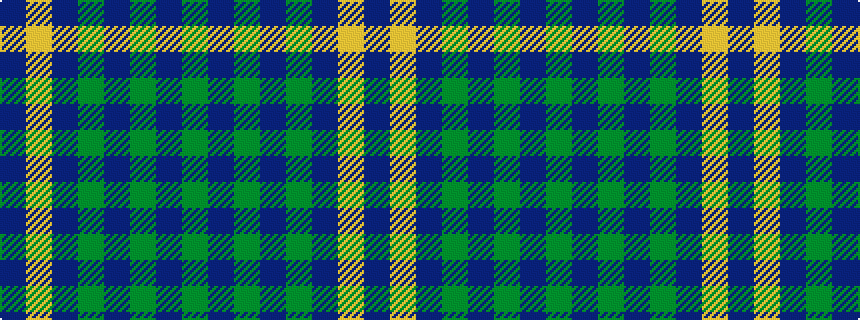 idealised woven sample of pattern BYBGBGBG