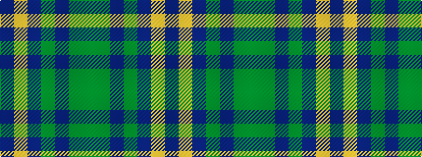 idealised woven sample of pattern BYBGBGG