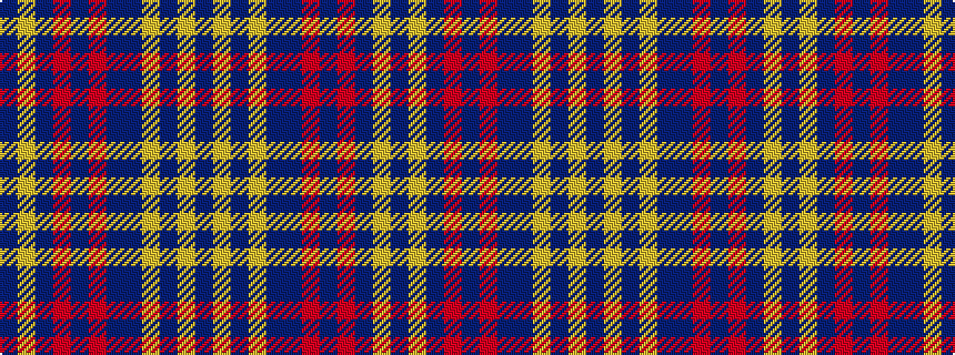 idealised woven sample of pattern BYBRBRBBYBYB