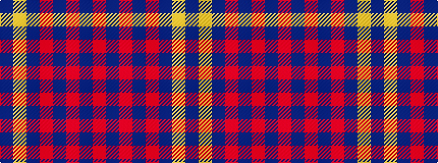 idealised woven sample of pattern BYBRBRBR