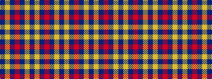 idealised woven sample of pattern BYBRBYBYBR