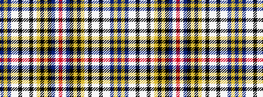 idealised woven sample of pattern BYBWWKWWKWYKYKBWR