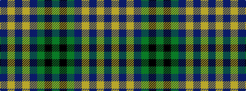 idealised woven sample of pattern BYBYBGKG