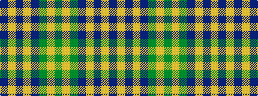 idealised woven sample of pattern BYBYBGYG