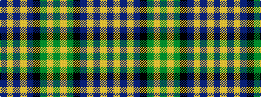 idealised woven sample of pattern BYBYBKGYG