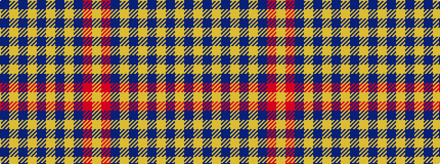 idealised woven sample of pattern BYBYBYBYBRY