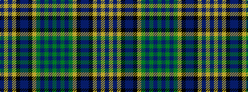 idealised woven sample of pattern BYBYKBBKYGBGBG