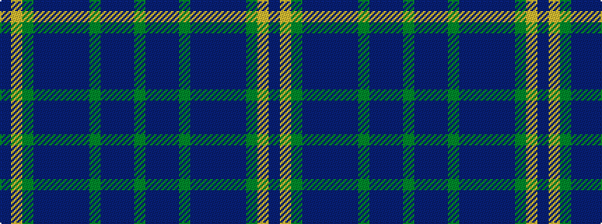 idealised woven sample of pattern BYGBBBBBGBBBG