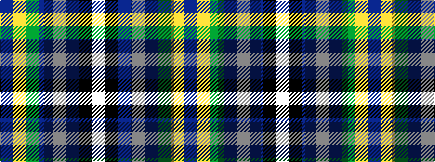 idealised woven sample of pattern BYGBWBKW